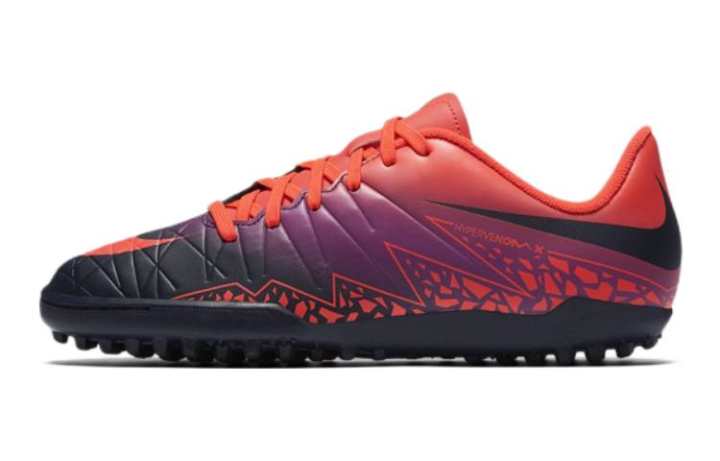 Nike Nike Hypervenom Phelon 2 Jr. TF Grassland Slip Resistant Cushioning Abrasion Resistant Low top Kids' Soccer Shoes