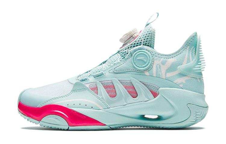 Antakids Wind Cave Mid top Children's Basketball Shoes Blue Teenagers