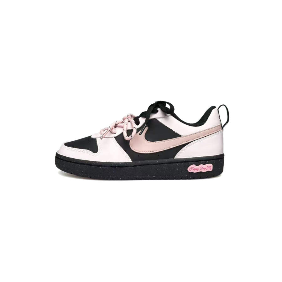 Nike Nike Court Borough Sweetheart Blackberry Abrasion Resistant Low top Kids' Skateboarding Shoes Black Teenagers