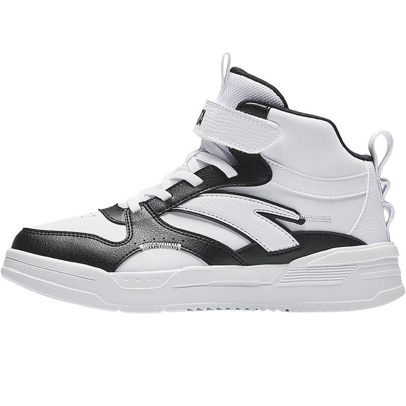 Antakids High top Skateboard Shoes White Black Teenagers