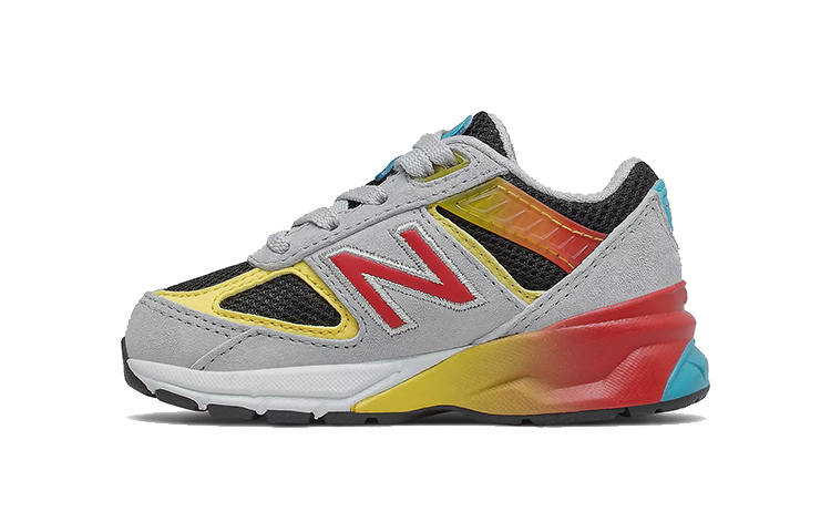 New Balance New Balance NB 990 V5 Cushioning Abrasion Resistant Breathable Low top Toddler Shoes Aluminum Gray Infant And Toddler