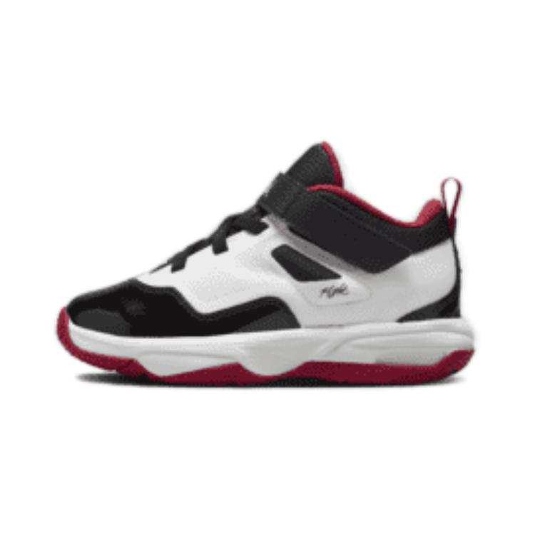 Jordan Jordan Stay Loyal 3 Slip Resistant Abrasion Resistant Low top Kids Lifestyle Shoes White Black Red
