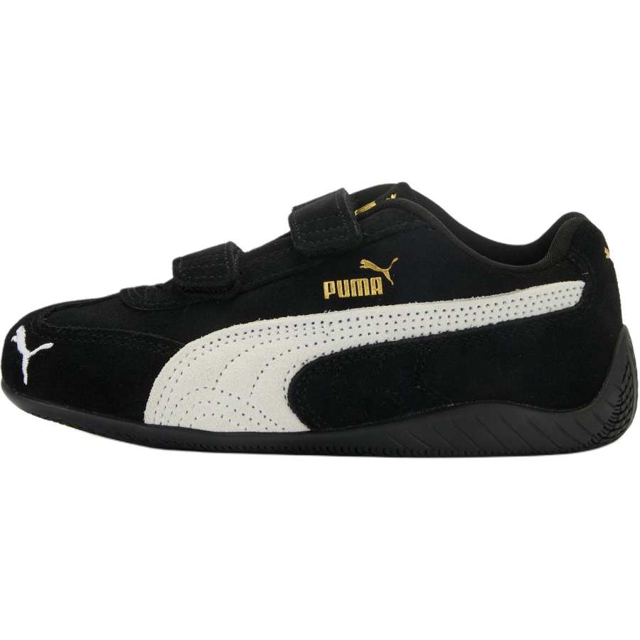 PUMA Speedcat Leather Abrasion Resistant Low top Kids' Skateboarding Shoes Black Kids'