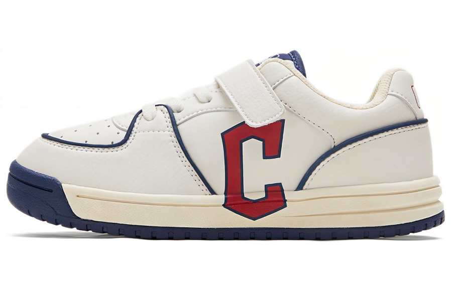 MLB Slip Resistant Abrasion Resistant Low top Kids' Skateboarding Shoes White Kids'