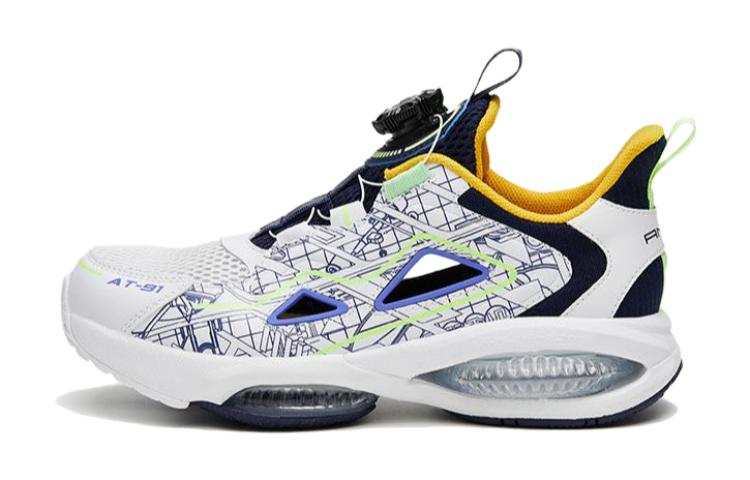 Antakids Abrasion Resistant Low top Casual Shoes White Blue Green Unisex