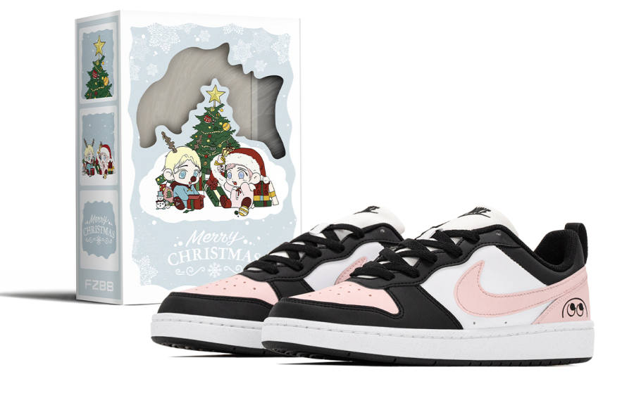 Nike Nike Court Borough Christmas Box, Snowball Little Forest Slip Resistant Abrasion Resistant