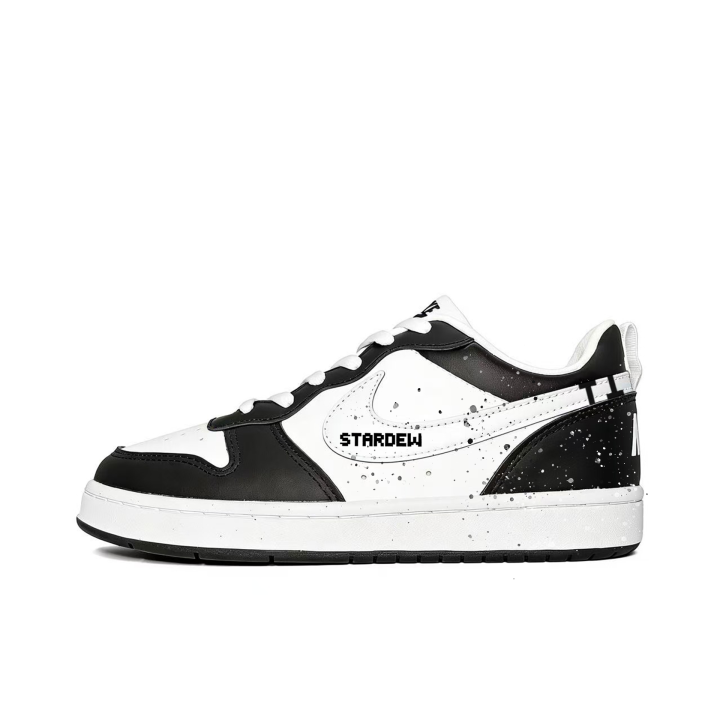 Nike Nike Court Borough TT Synthetic Leather Slip Resistant Abrasion Resistant Slip Resistant Abrasion Resistant Low top