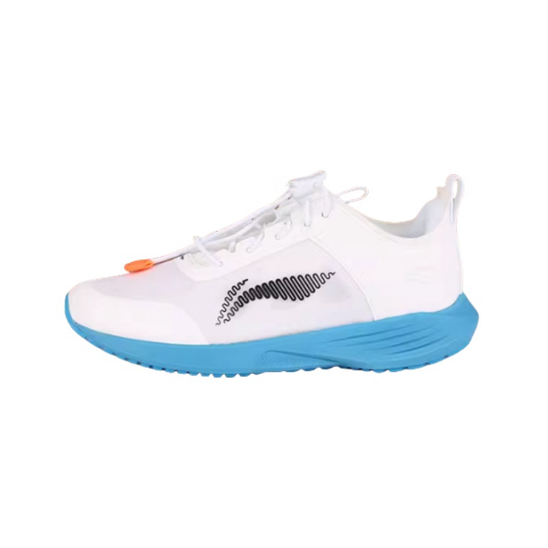 Li-Ning YOUNG Li Ning YOUNG Leisure Park Comfortable Low top Running Shoes White Blue Unisex