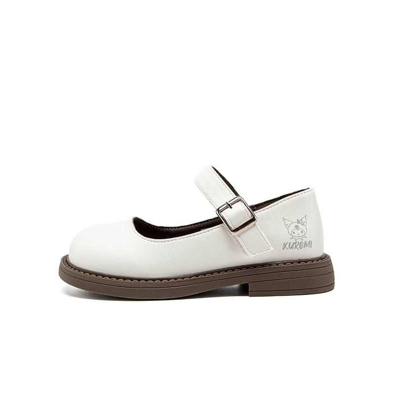 Sanrio Kuromi Abrasion Resistant Breathable Lightweight Cushioning Low top Kids' Leather Shoes Teenagers