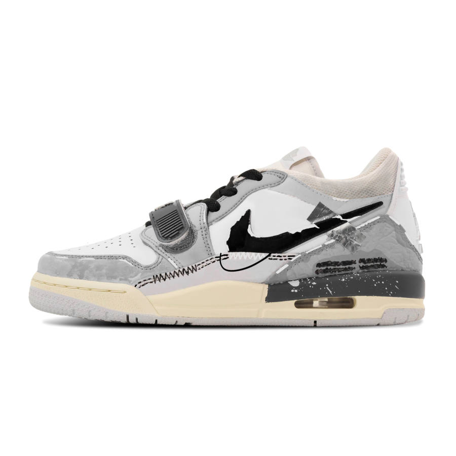 Jordan Jordan Legacy 312 Gray Scale Reconstruction Slip Resistant Cushioning Slip Resistant Cushioning Low top