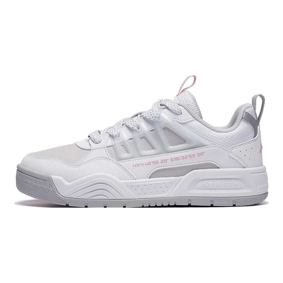 Li-Ning YOUNG Li Ning YOUNG OLLIE PRO V2 Skateboard Shoes White Gray Unisex