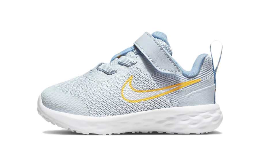 Nike Nike REVOLUTION 6 Slip Resistant Cushioning Abrasion Resistant Low top Toddler Shoes Light Blue Infant And Toddler