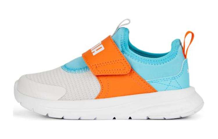 PUMA Abrasion Resistant Breathable Abrasion Resistant Breathable Low top Kids Lifestyle Shoes White Blue Orange Kids'