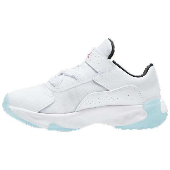 Jordan Jordan Air Jordan 11 Slip Resistant Abrasion Resistant Low top Children's Basketball Shoes White Kids'