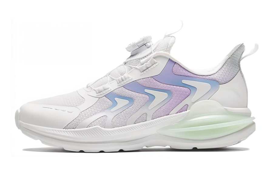 Antakids Mid top Casual Shoes White Purple Teenagers