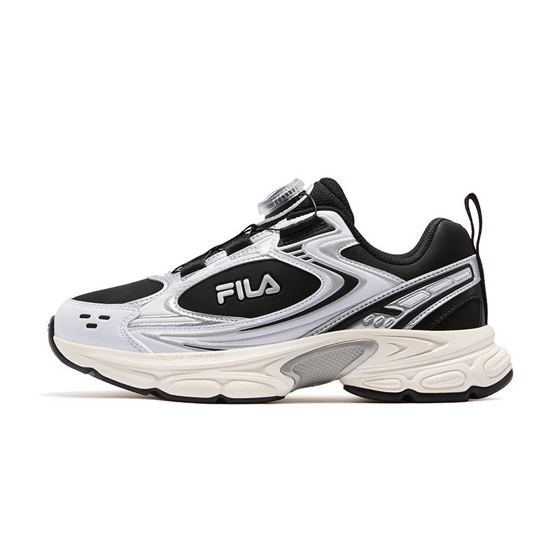 FILA KIDS Heritage FHT Synthetic Leather, Textile Abrasion Resistant Rebound Waterproof Lightweight Cushioning Low top