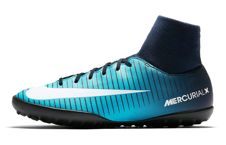 Nike Nike Mercurial Victory JR 6 DF TF Grassland Slip Resistant Cushioning Abrasion Resistant High top Kids' Soccer Shoes