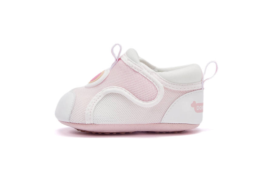 DAVE&BELLA Slip Resistant Abrasion Resistant Toddler Shoes Pink Infant And Toddler