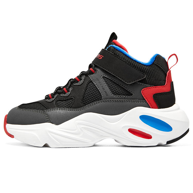 Skechers Kids Meteor Shoe Mouth Fleece Lined, Fashion Versatile Hook and Loop Drawstring Design Abrasion Resistant