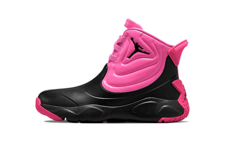 Jordan Jordan Drip 23 High top Kids' Outdoor Shoes Black Pink Children Aged 3 7 Years Old