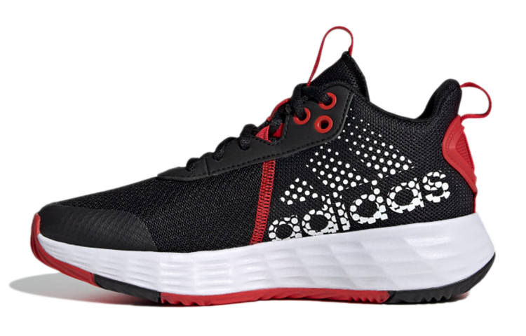 Adidas Adidas OwnTheGame 2.0 K Slip Resistant And Breathable Low top Performance Basketball Shoes Black White Kids'