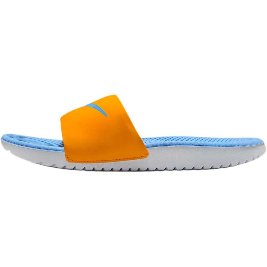 Nike Nike Kawa Kids' Outdoor Slippers Orange Peel Yellow/White/University Blue