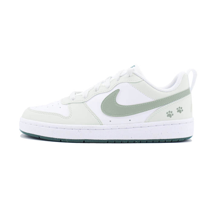 Nike Nike Court Borough LOW RECRA Synthetic Leather Slip Resistant Abrasion Resistant Slip Resistant Abrasion Resistant