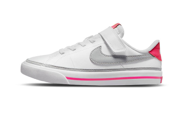 Nike Nike Court Legacy Low top Skateboard Shoes Gray White Children Aged 3 7 Years Old