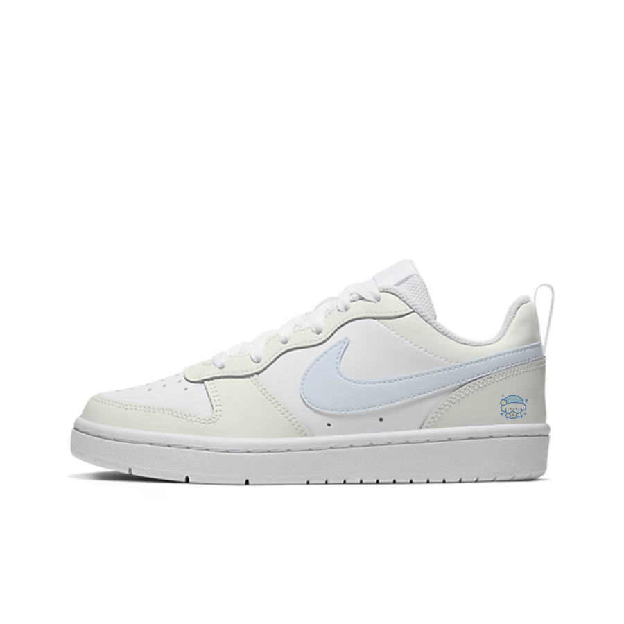 Nike Nike Court Borough Milkshake Puppy Leather Low top Skateboard Shoes Light Yellow Kids'