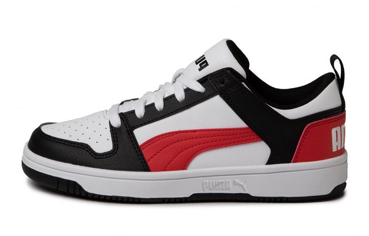 PUMA Rebound Layup Low SL Jr Low top Kids' Skateboarding Shoes White Black Red