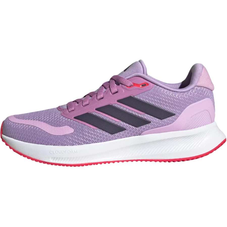 Adidas Adidas RUNFALCON 5 Abrasion Resistant Abrasion Resistant Low top Kids' Running Shoes Pink Purple Teenagers
