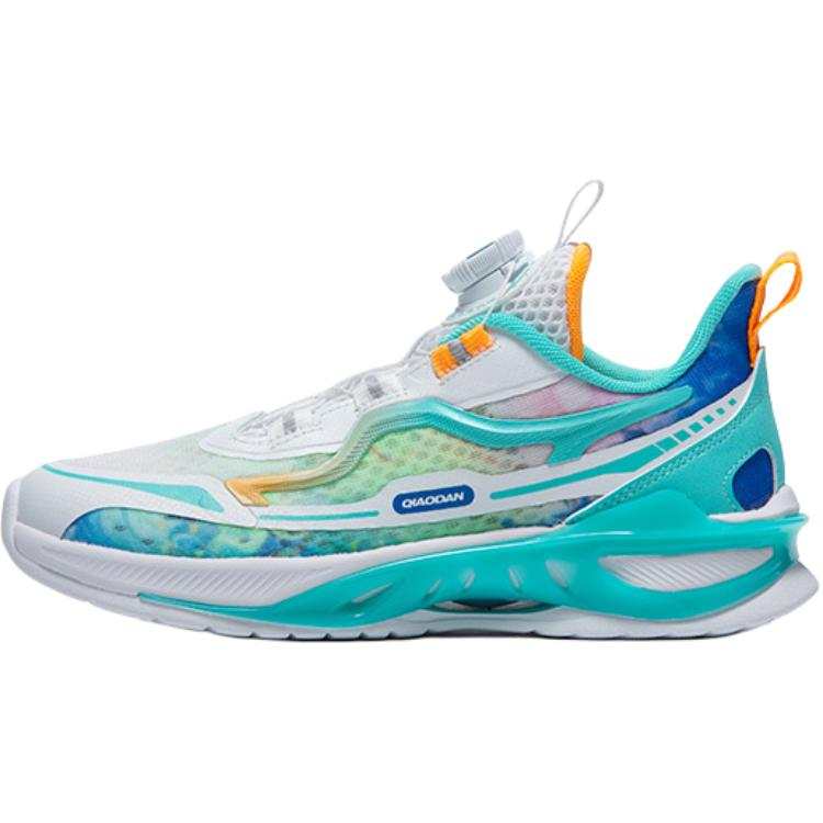 QIAODAN Low top Running Shoes White Green Teenagers