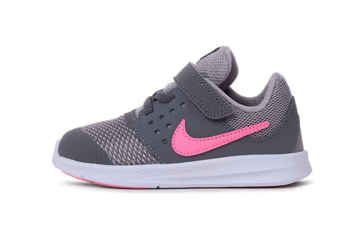 Nike Nike Downshifter 7 Low top Running Shoes Gray Pink Infant And Toddler