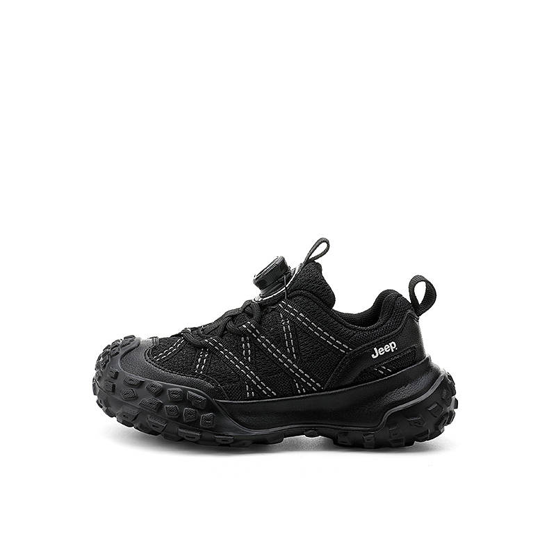 Jeep Explorer 2.0 Slip Resistant, Abrasion Resistant, Lightweight Cushioning Low top Running Shoes Black Kids'