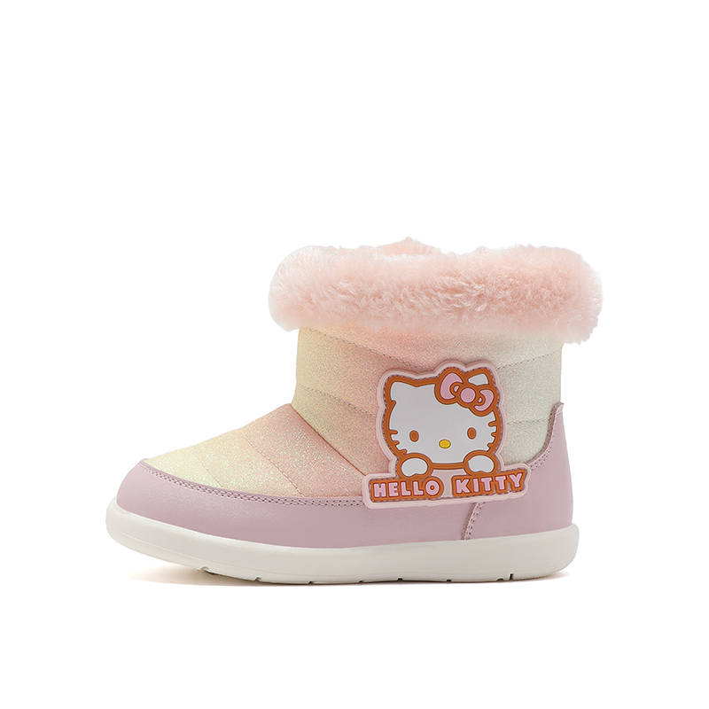 Sanrio Hello Kitty Hello Kitty Anti Kick Lightweight Cushioning Thermal Mid top Kids' Cotton Boots