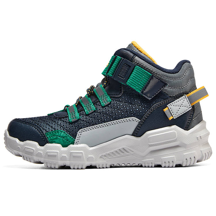 Skechers High top Casual Shoes Black/Green Teenagers