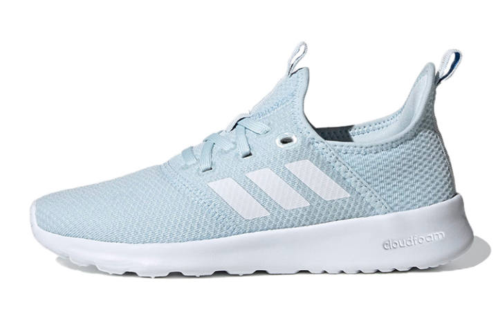 Adidas Adidas Cloudfoam Breathable Low top Kids' Running Shoes Light Blue White Kids'