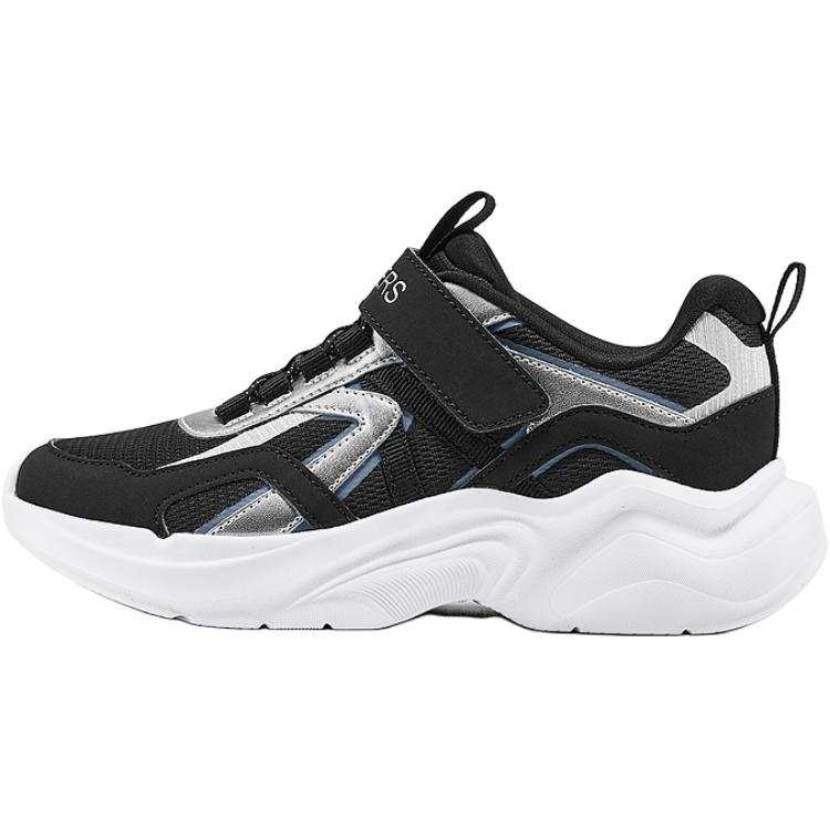 Skechers Kids SKECHERS GIRLS Abrasion Resistant Slip Resistant Low top Kids Lifestyle Shoes Black Kids'