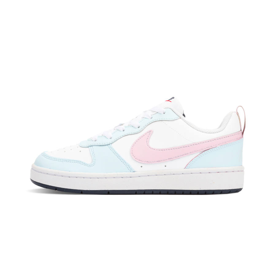 Nike Nike Court Borough Cushioning Abrasion Resistant Breathable Low top Kids' Skateboarding Shoes Pink Teenagers