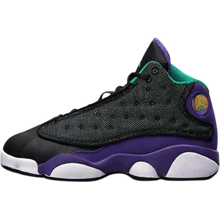 Jordan Jordan Air Jordan 13 Mid top Children's Basketball Shoes Black Children Aged 3 7 Years Old