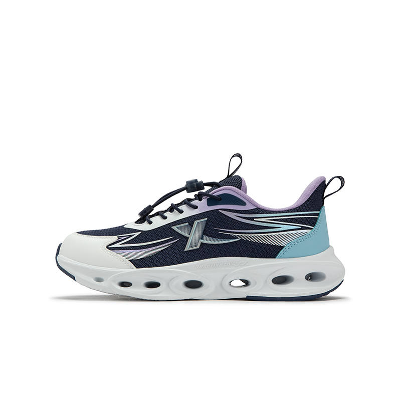 XTEP Wind Feather Low top Running Shoes Black Purple Teenagers