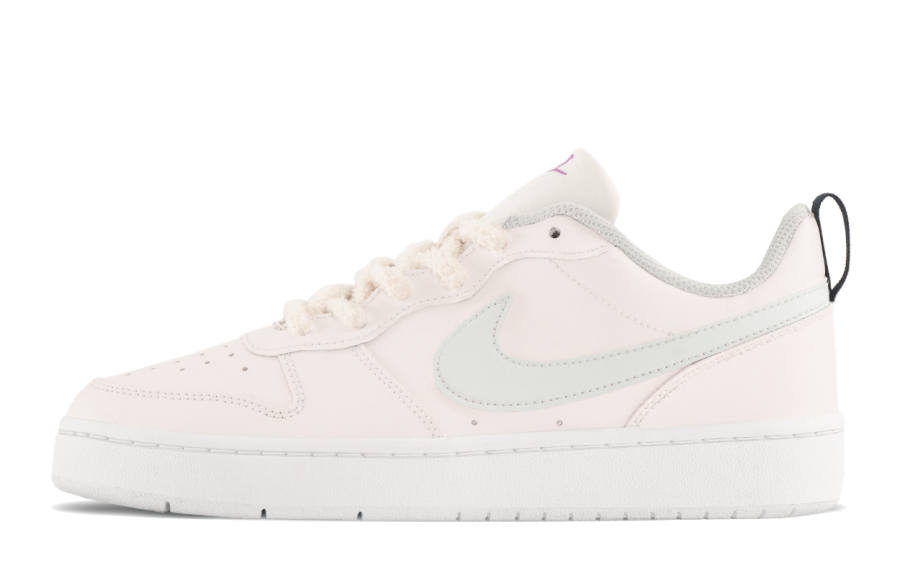 Nike Nike Court Borough Cotton Candy Leather Slip Resistant Cushioning Low top Kids' Skateboarding Shoes Pink Blue Teenagers