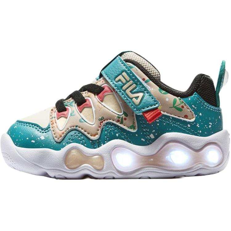 FILA KIDS Heritage FHT Thermal Low top Toddler Shoes Birch Brown/Blue Green Infant And Toddler