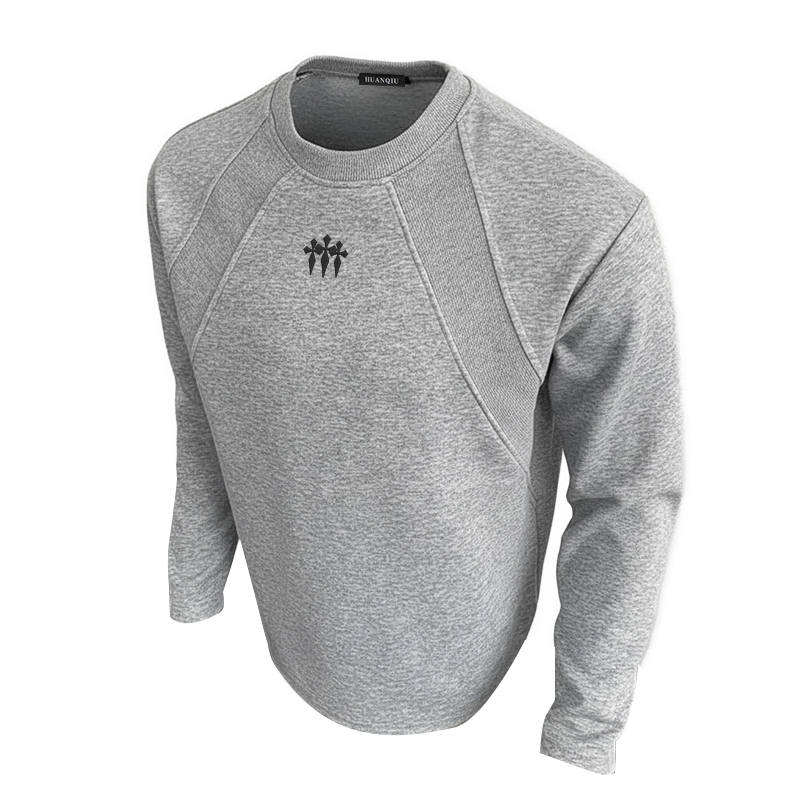 HUANQIU Sweatshirts Unisex Crew Neck Thickened Heavyweight