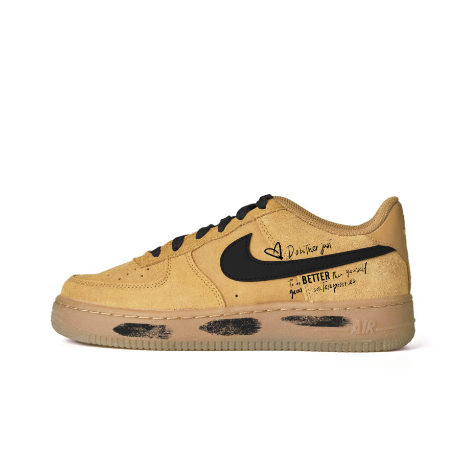 Nike Nike Air Force 1 Suede Low top Kids' Skateboarding Shoes Linen Teenagers