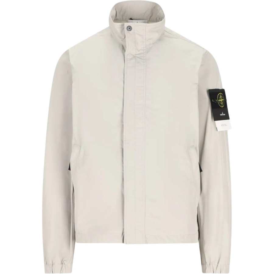 Stone Island Logo Patch High Neck Jacket