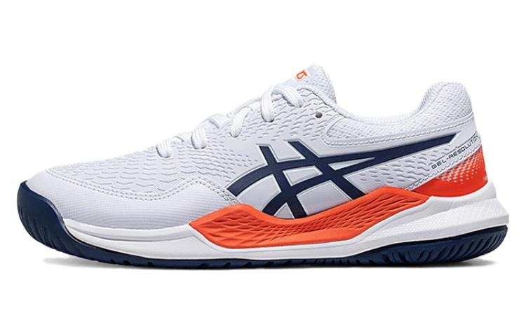 ASICS Gel Resolution 9 Low top Kids' Training Shoes White Blue Teenagers