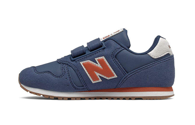 New Balance New Balance NB 373 Adjustable Hook And Loop Cushioning, Wear Resistant Low top Casual Shoes Marine Blue Kids'