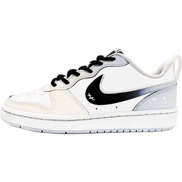 Nike Nike Court Borough Black White Cool Walk Synthetic Leather Slip Resistant Cushioning Abrasion Resistant Low top