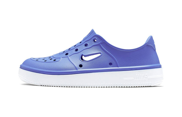 Nike Nike Air Force 1 Casual Low top Skateboard Shoes Purple White Children Aged 3 7 Years Old